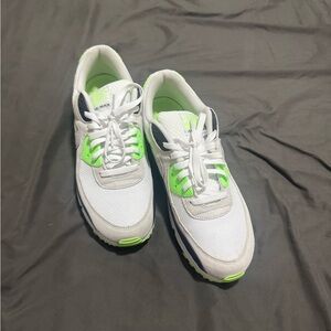 NWT Nike Air Max White and Neon Green Sneakers